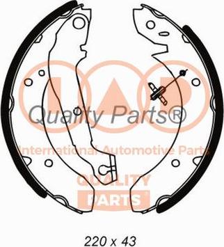 IAP QUALITY PARTS 705-07030 - Brake Shoe Set autospares.lv