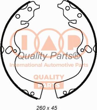 IAP QUALITY PARTS 705-19010 - Brake Shoe Set autospares.lv