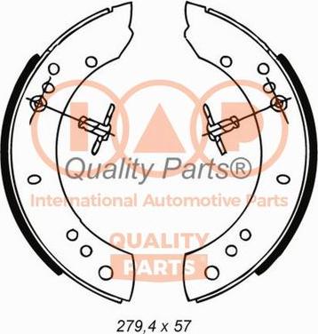 IAP QUALITY PARTS 705-14040 - Brake Shoe Set autospares.lv