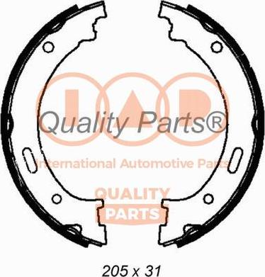 IAP QUALITY PARTS 705-10046 - Brake Shoe Set, parking brake autospares.lv