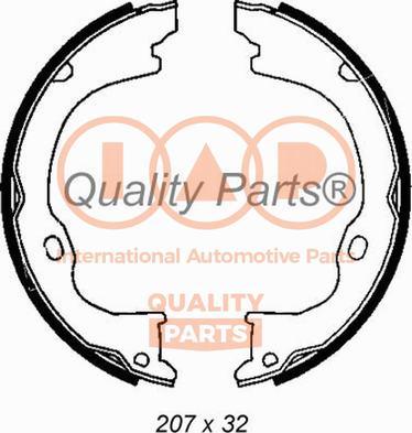 IAP QUALITY PARTS 705-10048 - Brake Shoe Set, parking brake autospares.lv