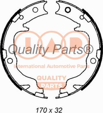 IAP QUALITY PARTS 705-10070 - Brake Shoe Set, parking brake autospares.lv