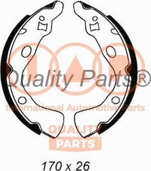 IAP QUALITY PARTS 705-11011 - Brake Shoe Set autospares.lv