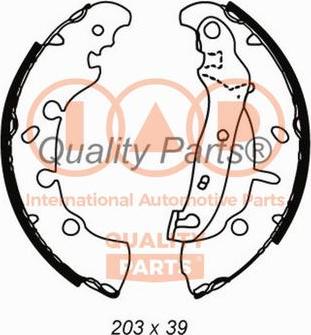 IAP QUALITY PARTS 705-11081 - Brake Shoe Set autospares.lv