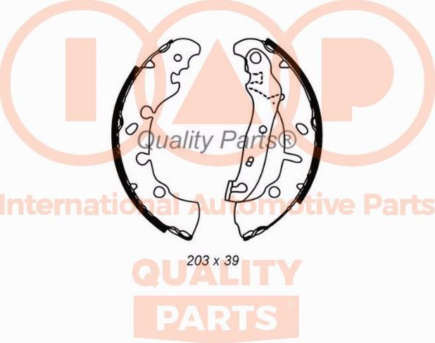 IAP QUALITY PARTS 705-11081 - Brake Shoe Set autospares.lv