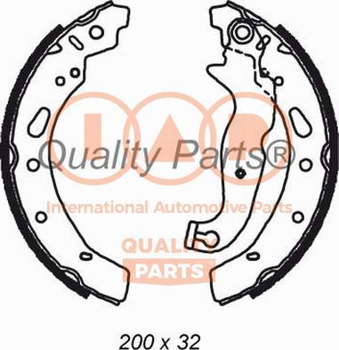 IAP QUALITY PARTS 705-11082 - Brake Shoe Set autospares.lv