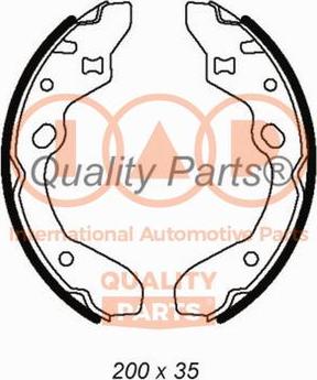 IAP QUALITY PARTS 705-11021 - Brake Shoe Set autospares.lv