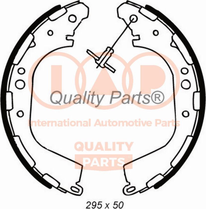 IAP QUALITY PARTS 705-13043 - Brake Shoe Set autospares.lv