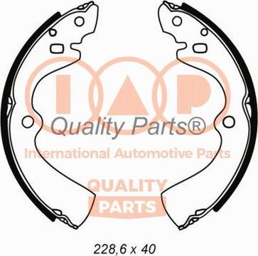 IAP QUALITY PARTS 705-13081 - Brake Shoe Set autospares.lv