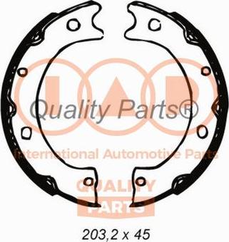 IAP QUALITY PARTS 705-13022 - Brake Shoe Set, parking brake autospares.lv