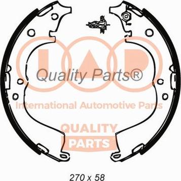 IAP QUALITY PARTS 705-17061 - Brake Shoe Set autospares.lv