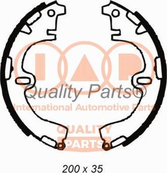 IAP QUALITY PARTS 705-17080 - Brake Shoe Set autospares.lv