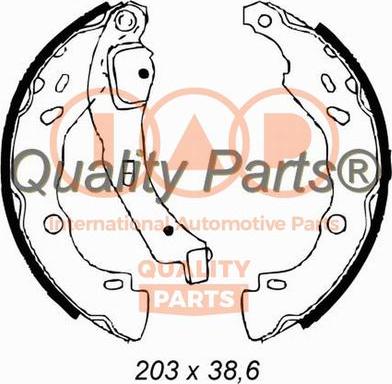 IAP QUALITY PARTS 705-29011 - Brake Shoe Set autospares.lv