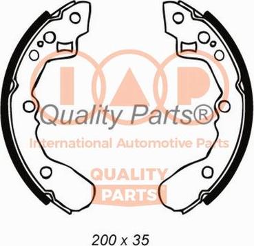 IAP QUALITY PARTS 705-21010 - Brake Shoe Set autospares.lv