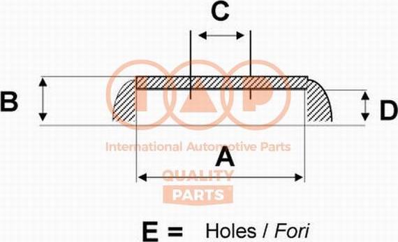 IAP QUALITY PARTS 710-13093 - Brake Drum autospares.lv