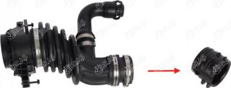 Ibras 19956 - Seal Ring, air filter housing intake hose autospares.lv