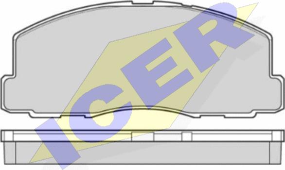 Icer 140539 - Brake Pad Set, disc brake autospares.lv