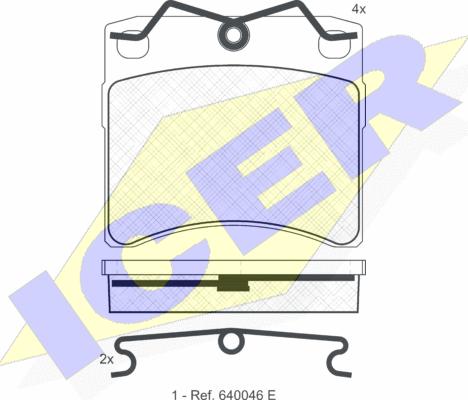 Icer 140895 - Brake Pad Set, disc brake autospares.lv