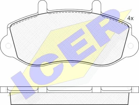 Icer 141219 - Brake Pad Set, disc brake autospares.lv