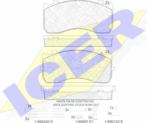 Icer 151404-066 - Brake Pad Set, disc brake autospares.lv