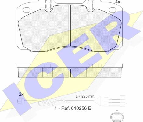 Icer 151161-117 - Brake Pad Set, disc brake autospares.lv