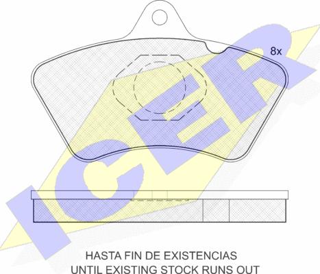 Icer 160432 - Brake Pad Set, disc brake autospares.lv