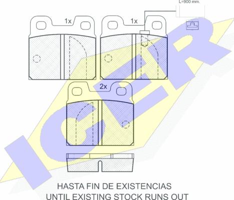 Icer 180948 - Brake Pad Set, disc brake autospares.lv