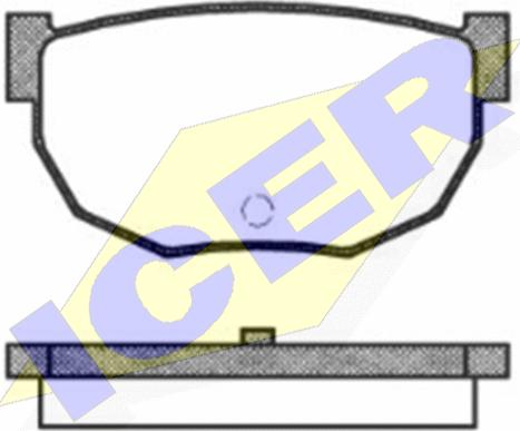 Icer 180442 - Brake Pad Set, disc brake autospares.lv