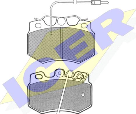 Icer 180465 - Brake Pad Set, disc brake autospares.lv