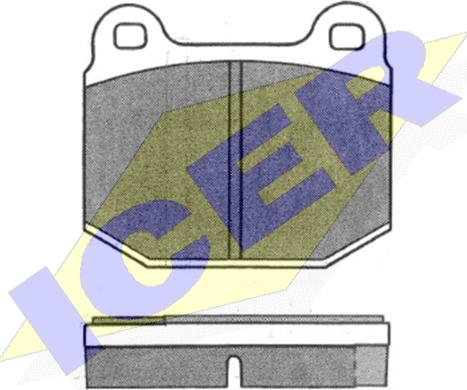 Icer 180411 - Brake Pad Set, disc brake autospares.lv