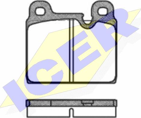 Icer 180508 - Brake Pad Set, disc brake autospares.lv