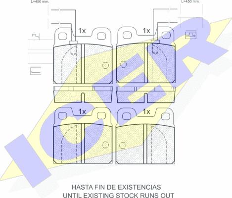 Icer 180529-203 - Brake Pad Set, disc brake autospares.lv