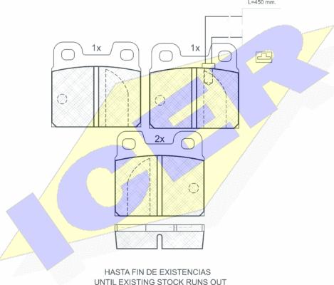 Icer 180529 - Brake Pad Set, disc brake autospares.lv