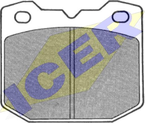 Icer 180653 - Brake Pad Set, disc brake autospares.lv