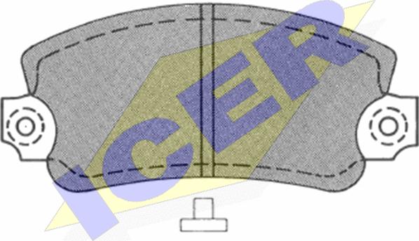 Icer 180099 - Brake Pad Set, disc brake autospares.lv