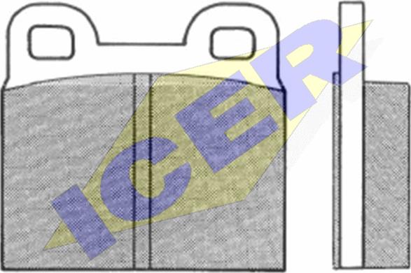 Icer 180086 - Brake Pad Set, disc brake autospares.lv