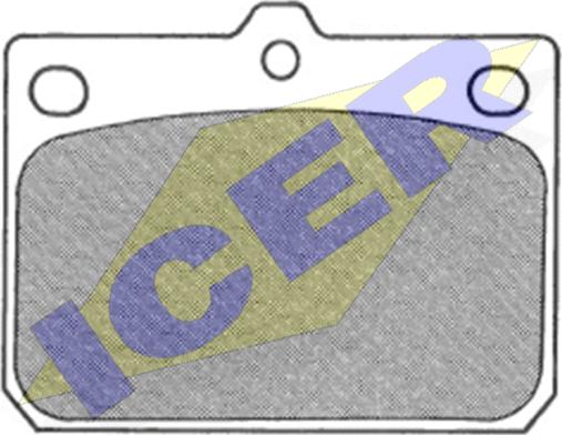 Icer 180158 - Brake Pad Set, disc brake autospares.lv