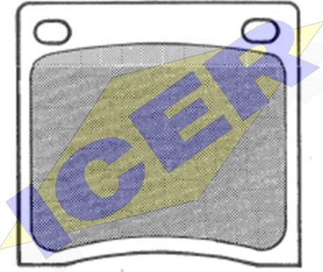 Icer 180163 - Brake Pad Set, disc brake autospares.lv