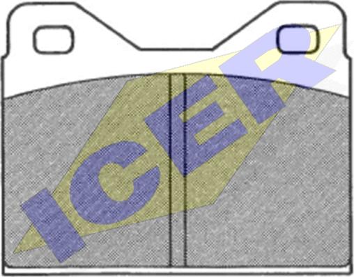 Icer 180128 - Brake Pad Set, disc brake autospares.lv