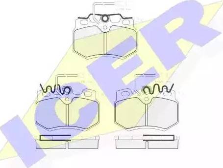 Icer 180862 - Brake Pad Set, disc brake autospares.lv