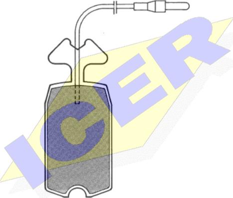 Icer 180309 - Brake Pad Set, disc brake autospares.lv