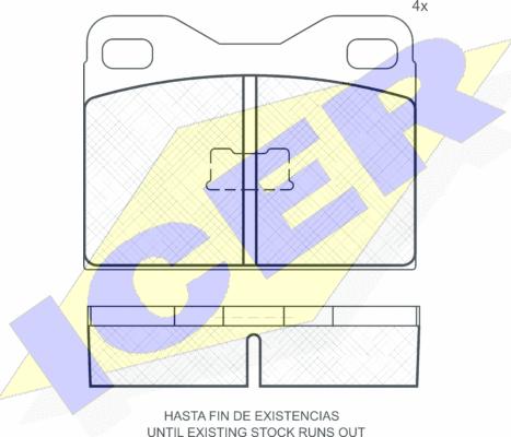 Icer 180225 - Brake Pad Set, disc brake autospares.lv