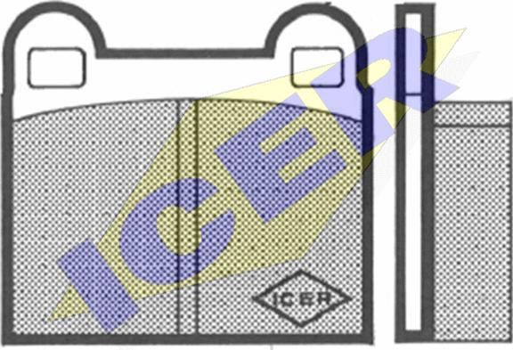 Icer 180226 - Brake Pad Set, disc brake autospares.lv