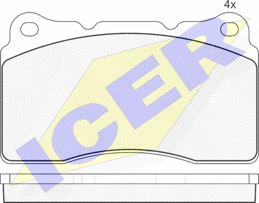 Icer 181582 - Brake Pad Set, disc brake autospares.lv