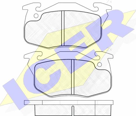 Icer 181120 - Brake Pad Set, disc brake autospares.lv