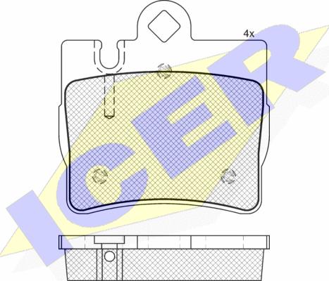 Icer 181390-396 - Brake Pad Set, disc brake autospares.lv