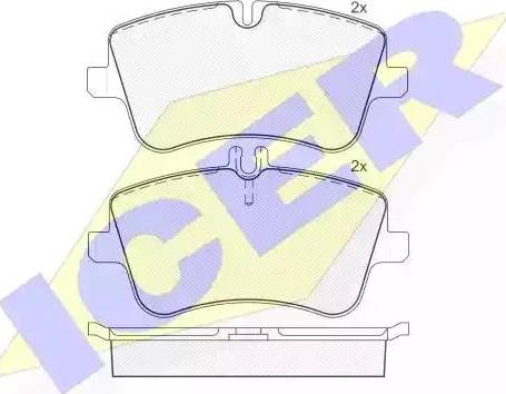 Icer 181369 - Brake Pad Set, disc brake autospares.lv