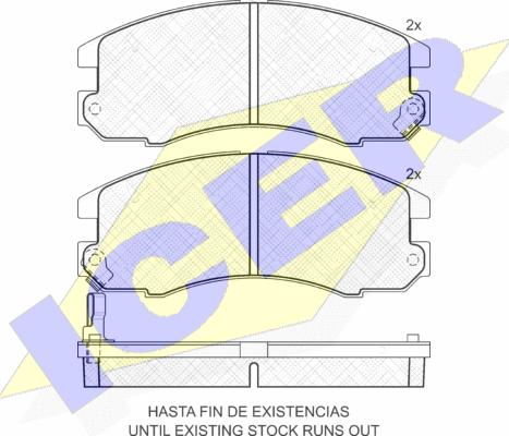 Icer 181209 - Brake Pad Set, disc brake autospares.lv