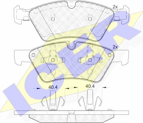 Icer 181771 - Brake Pad Set, disc brake autospares.lv