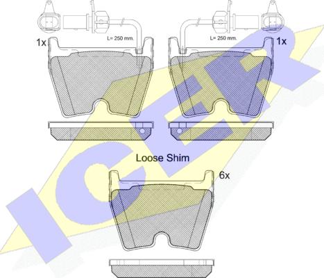 Icer 182113-202 - Brake Pad Set, disc brake autospares.lv